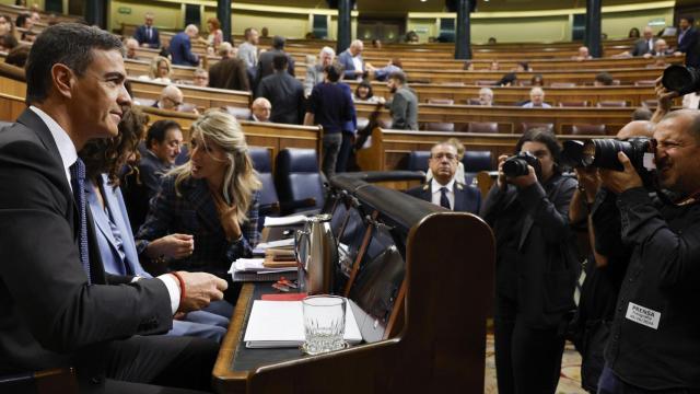 Pedro Sánchez en el Congreso de los Diputados.