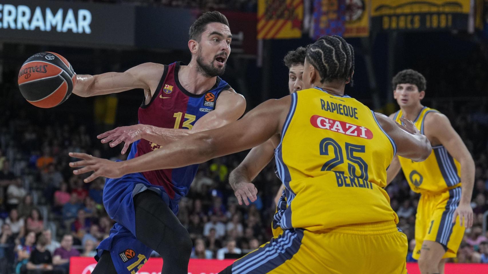 Satoransky, durante el partido de Euroliga entre Barça y Alba Berlín.