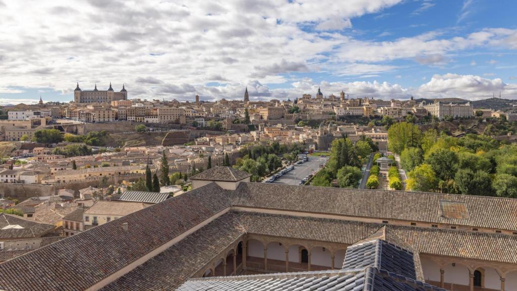 Vista de Toledo en la actualidad desde el mismo Lugar que El Greco pintó su obra 'Vista y Plano de Toledo'. Foto: Javier Longobardo.
