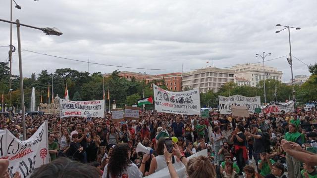 Manifestación por la vivienda en Madrid.