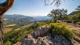 Las vistas desde uno de los puntos claves de la ruta.