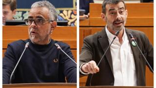 Corrales y Sanz, en el debate.