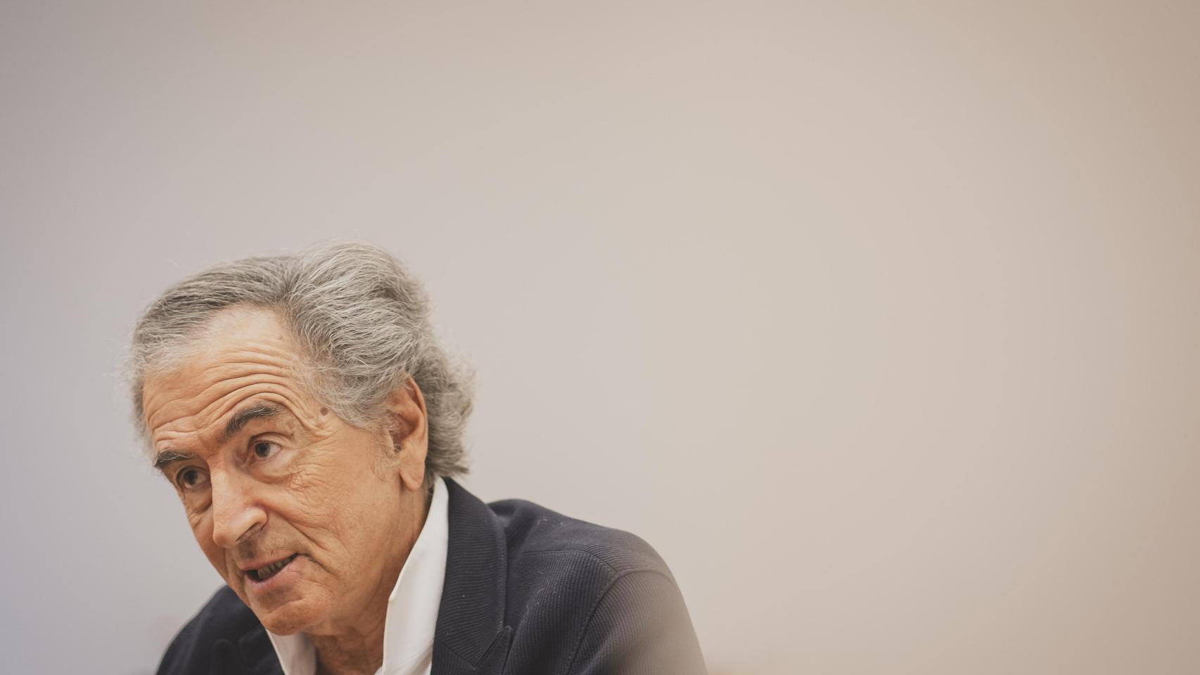 Bernard-Henri Lévy durante una entrevista con EL ESPAÑOL.