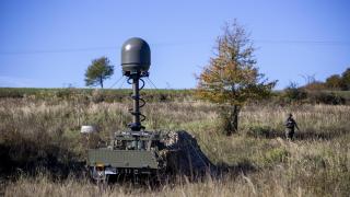 Sistema antidron Cervus desplegado esta semana en Eslovaquia.