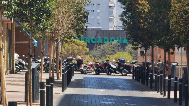 La fachada de un Mercadona en Benidorm.