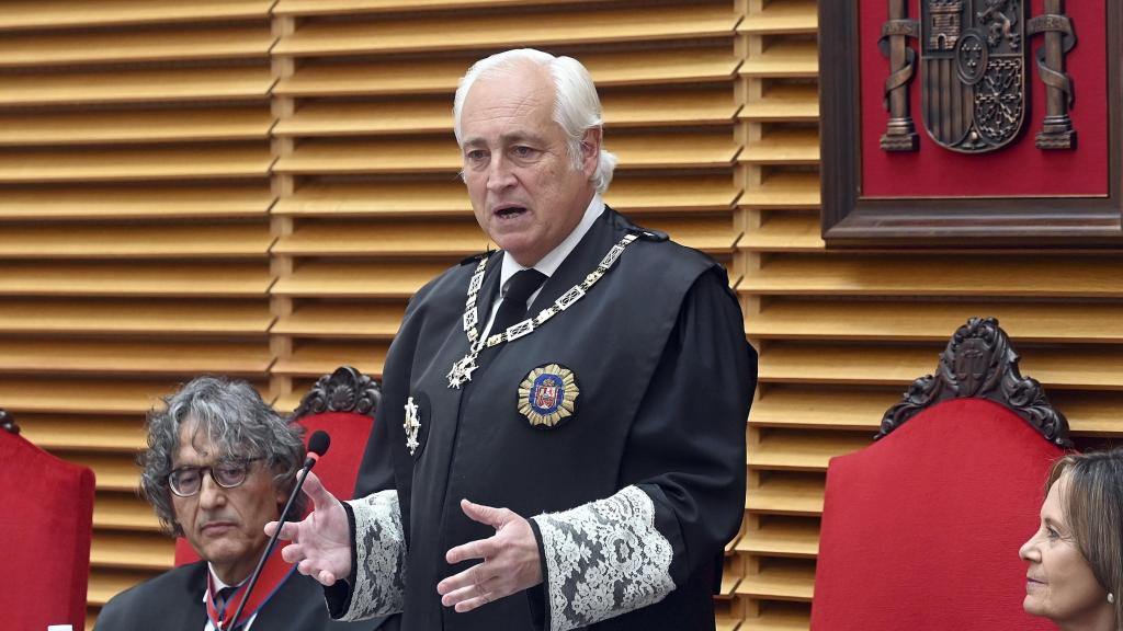 El presidente del Tribunal Superior de Justicia de Castilla y León (TSJCyL), José Luis Concepción, durante su intervención en el acto de apertura del Año Judicial, el pasado 20 de septiembre