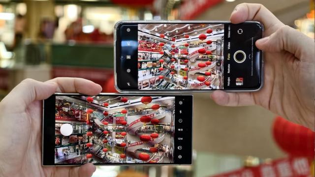 VIVO X200 Pro y Samsung Galaxy S24 Ultra haciendo la misma foto