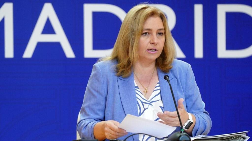 La vicealcaldesa de Madrid y portavoz del Gobierno municipal, Inma Sanz, en la rueda de prensa posterior a la Junta de Gobierno del 17 de octubre.
