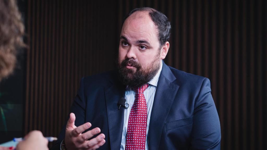 El alcalde de Aranjuez durante su entrevista con Madrid Total hace unas semanas