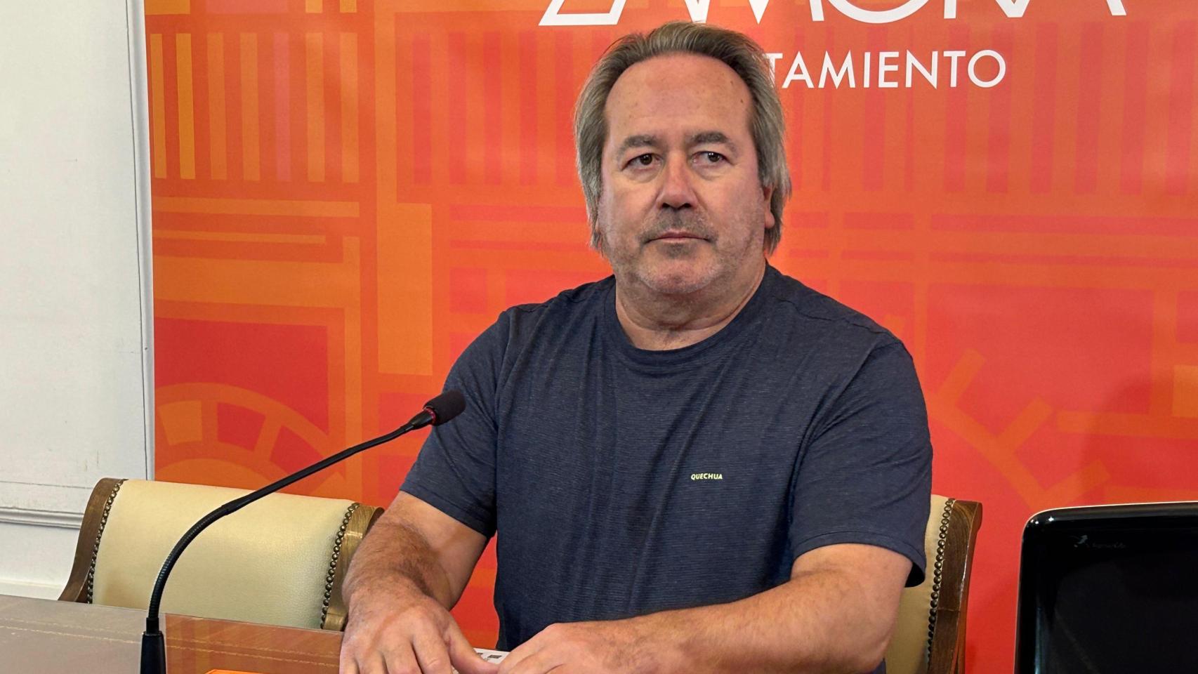 EL alcalde de Zamora, Francisco Guarido, en la rueda de prensa posterior a la Junta de Gobierno Local