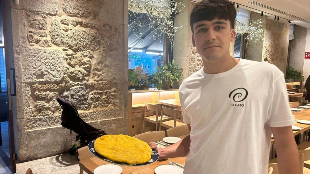 Pablo, hijo de los responsables de O Cabo.