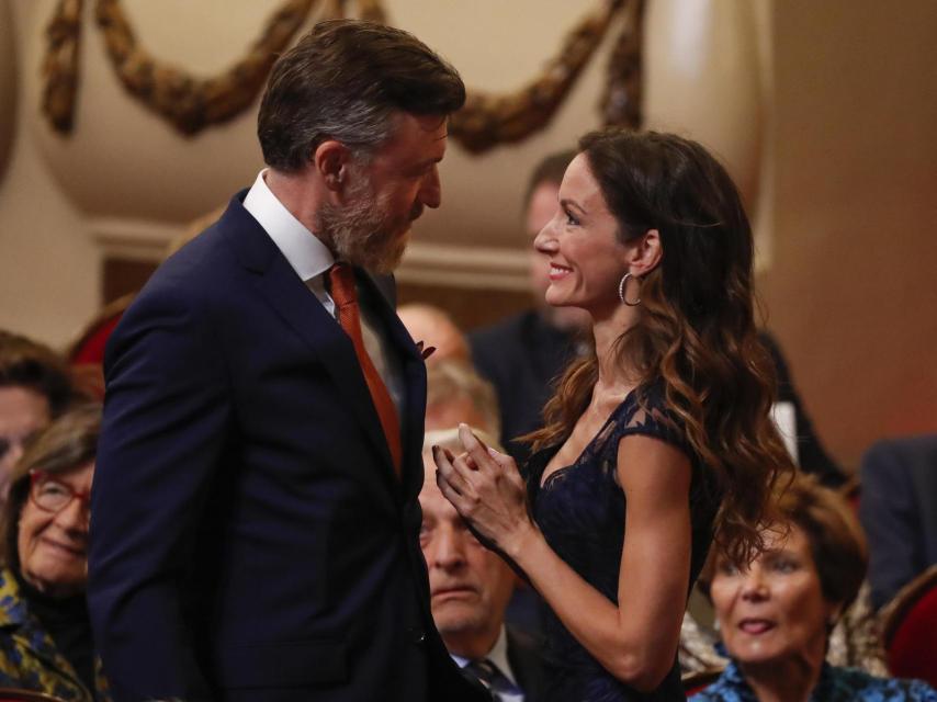 Telma Ortiz y Robert Gavin en los Premios Princesa de Asturias 2019.