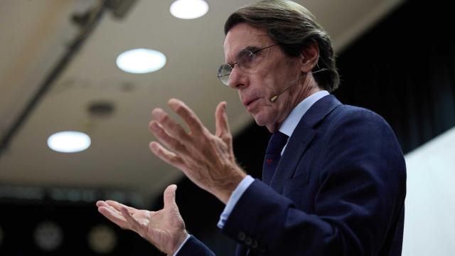 El expresidente del Gobierno José María Aznar, en un acto celebrado en 2024.