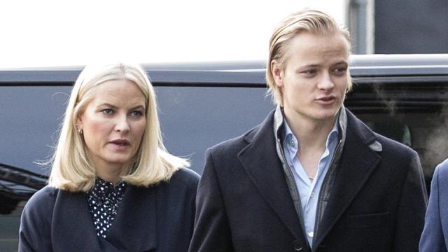 Mette-Marit y Marius Borg en una imagen de archivo.