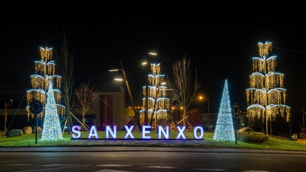 Luces de Navidad en Sanxenxo en años anteriores