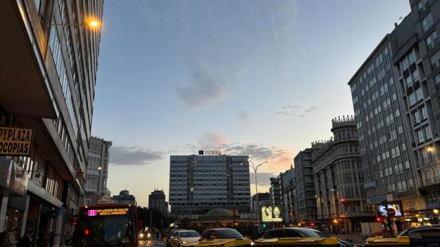 Imagen de archivo del cielo despejado en A Coruña