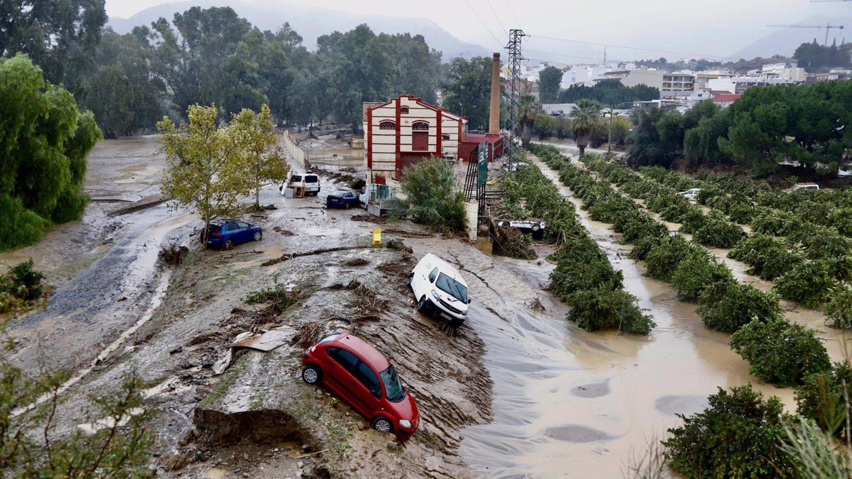 Imagen de archivo de las inundaciones en Álora.
