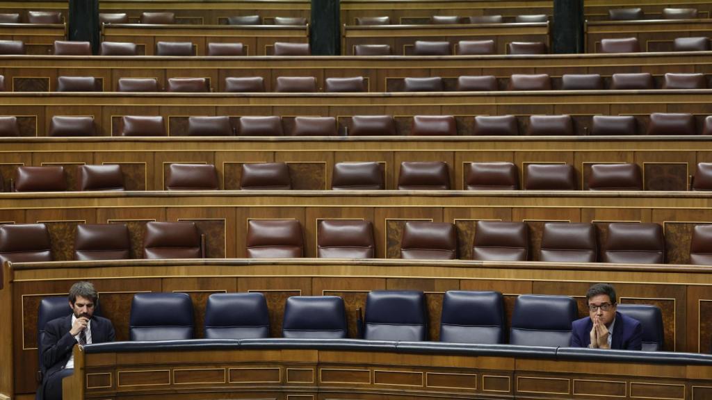 El Pleno del Congreso de los Diputados, casi vacío, en una imagen de archivo.