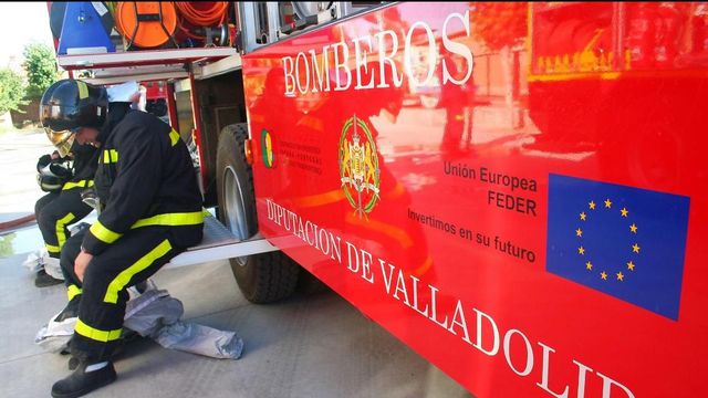 Imagen de los Bomberos de la Diputación de Valladolid