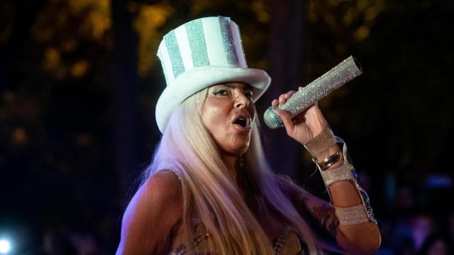 Leticia Sabater, durante un concierto