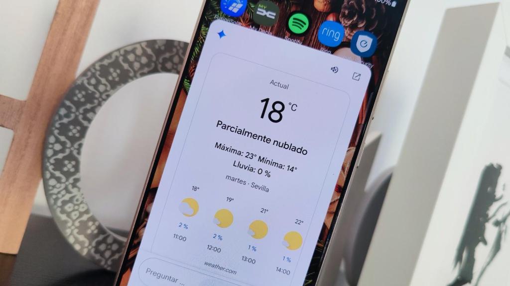 Gemini dando la predicción meteorológica