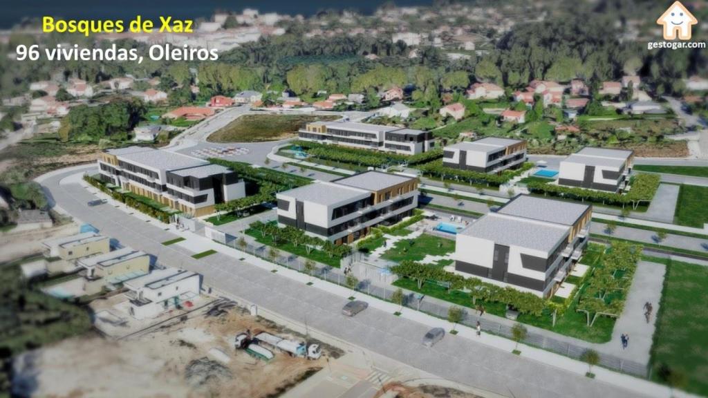 Imagen virtual de la promoción de viviendas Bosques de Xaz en Oleiros.