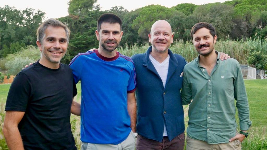 El equipo de Lanai: Guillermo Llibre, Rubén Ferreiro, Jeroen Merchiers y Diego Camilleri.