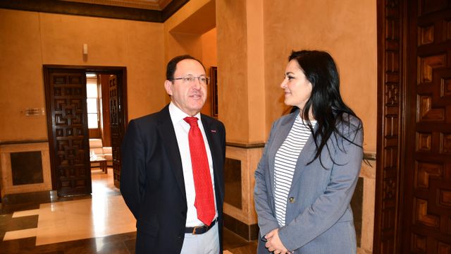 Jesús Guerrero y Manuela Lominchar. Foto: Diputación de Toledo.