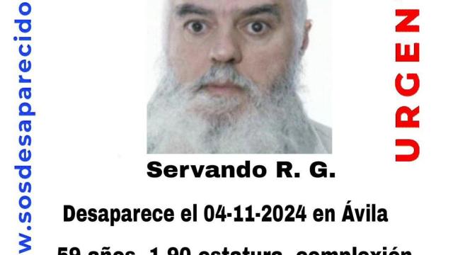 Servango R.G, el hombre desaparecido en Ávila