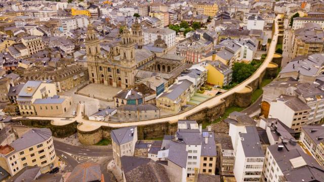 Panorámica del centro de Lugo ciudad