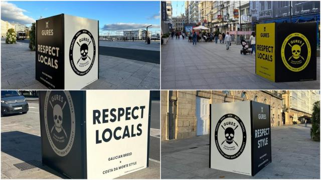 Carteles publicitarios en A Coruña