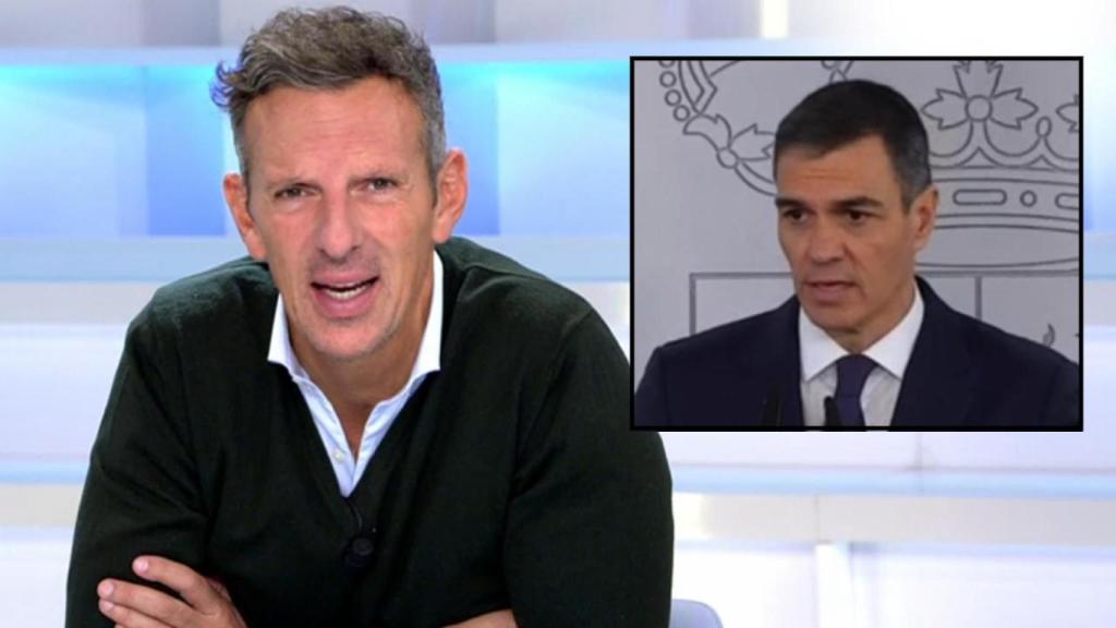 Joaquín Prat y Pedro Sánchez, en un fotomontaje de BLUPER