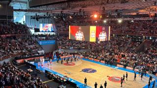 El Coliseum de A Coruña durante el partido del Basquet Coruña
