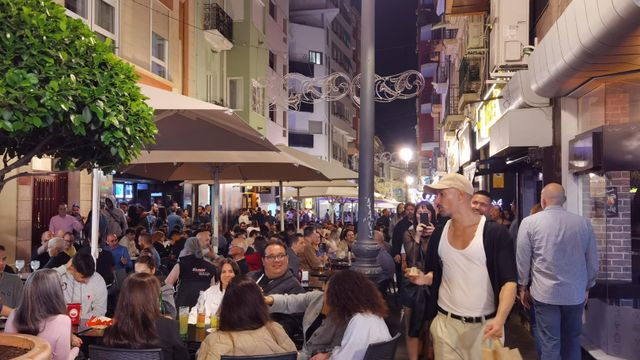 La calle Castaños de Alicante.