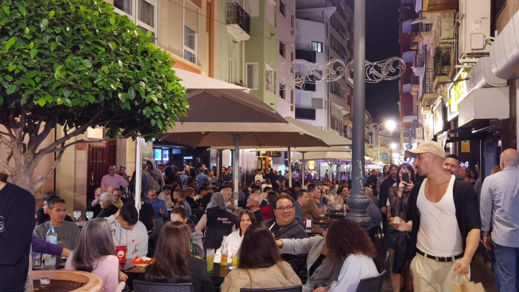 La calle Castaños de Alicante.