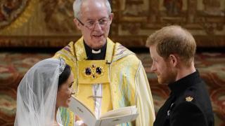 Justin Welby en la boda de Harry y Meghan Markle.
