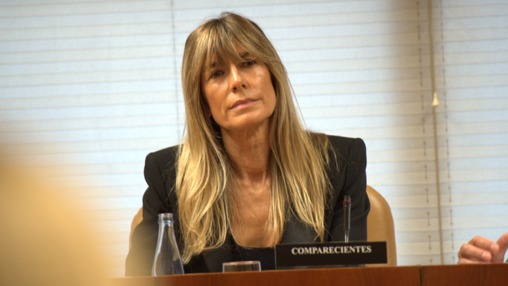 Begoña Gómez, en la comisión de investigación del 'caso Begoña' en la Asamblea de Madrid.