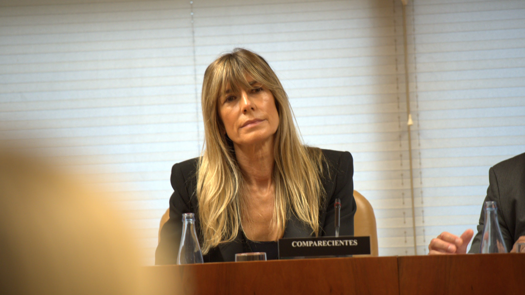 Begoña Gómez, durante su comparecencia en la comisión de investigación en la Asamblea de Madrid sobre su relación con la UCM.