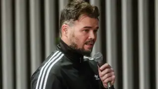 Gabriel Rufián con el chándal.