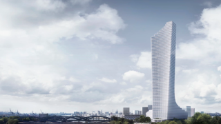 Infografía de Elbtower, en Hamburgo, proyecto ganado por Chipperfield.