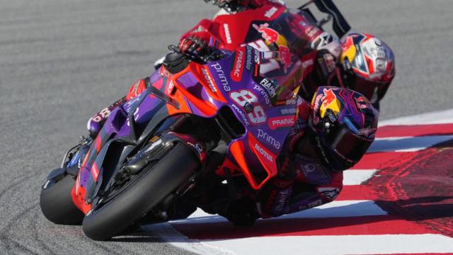 Jorge Martín, durante el GP Solidario de Barcelona