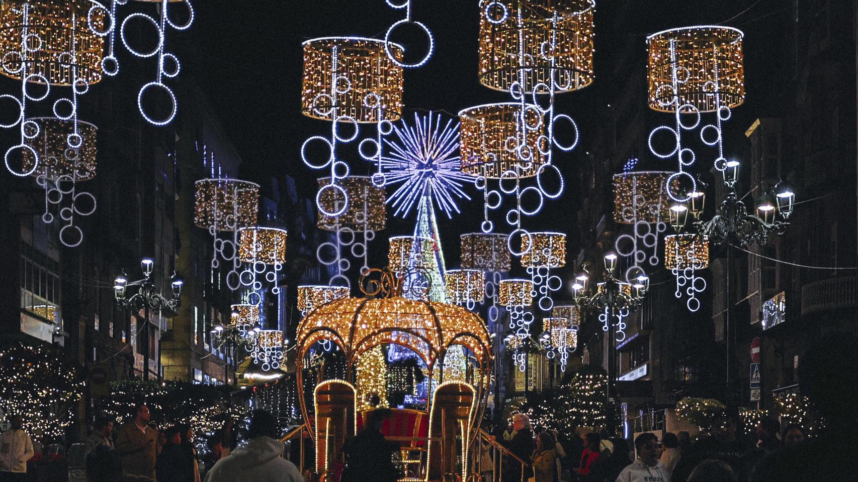 Un recorrido fotográfico por las luces de Navidad de Vigo 2024