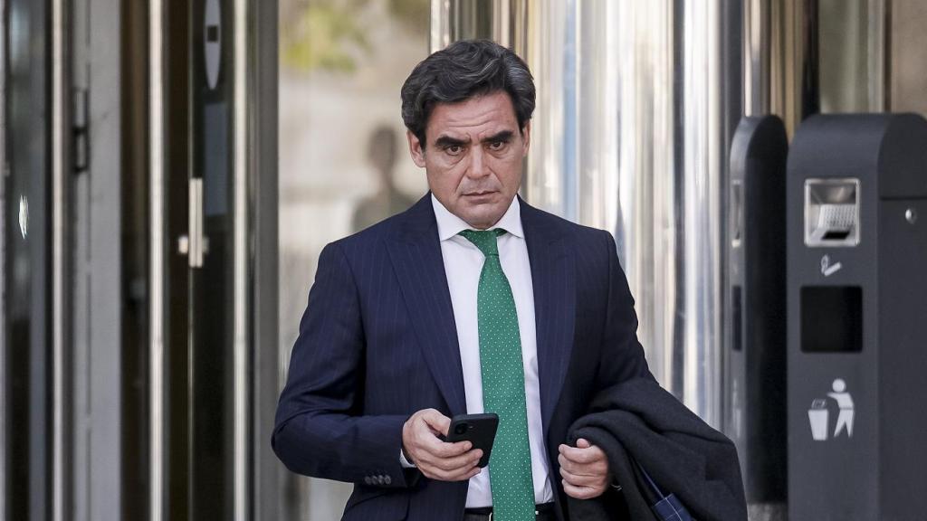 Juan José Güemes, en los Juzgados de Plaza de Castilla, tras declarar como testigo.
