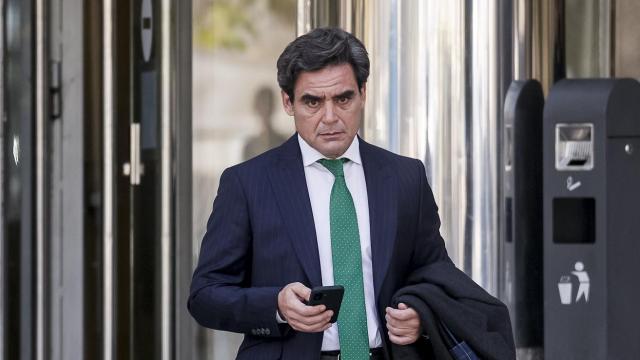 Juan José Güemes, en los Juzgados de Plaza de Castilla, tras declarar como testigo.