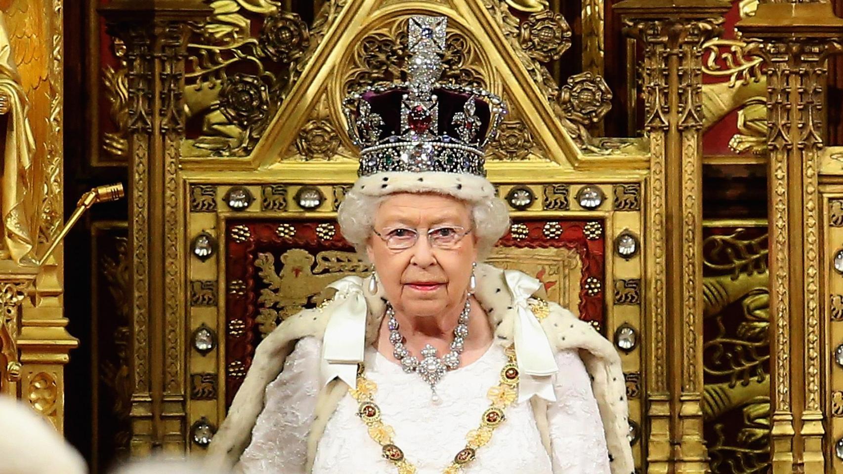 Isabel II en el castillo de Windsor en 2022.