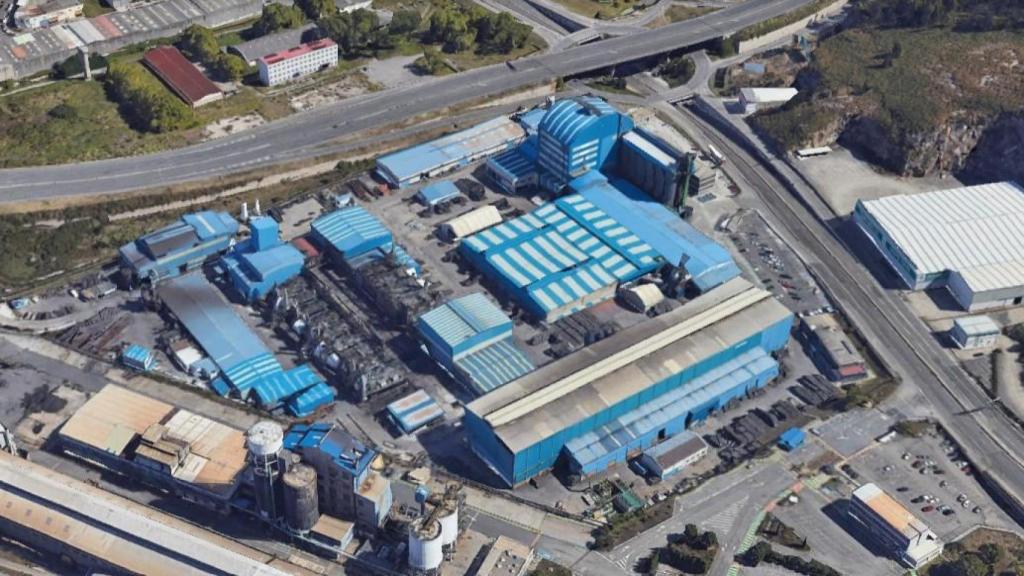 Vista aérea de las instalaciones de Resonac en Agrela.