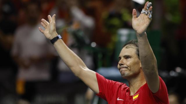 Rafa Nadal en su homenaje