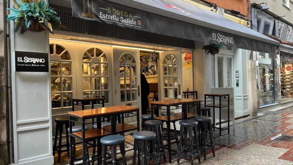Terraza del mesón El Serrano, en la calle Galera.