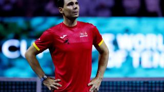 Rafael Nadal, emocionado en su despedida en la Copa Davis