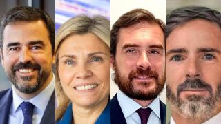 Víctor Allende (Santander), Belén Martín (CaixaBank), Juan de Gonzalo (BNP Paribas) y Enrique Sendagorta (Pictet).